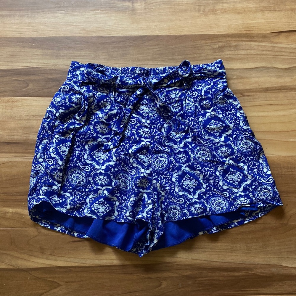 Miami dress shorts- blue/white, size: S